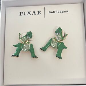 Pixar BaubleBar Green Dinosaur Earrings